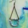 boucles d'oreilles artisanales fantaisie agate the blues bleu vaciouk bijoux