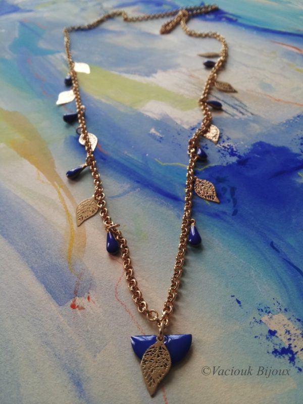 collier saoraya bleu vaciouk bijoux