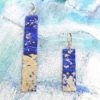 boucles d'oreilles Nuit Étoilée rectangulaire Vaciouk Bijoux