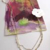 sautoir rose chaine trombone