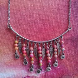 Sautoir artisanal tendance ailes et étoiles Envol Vaciouk Bijoux