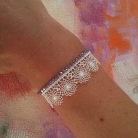bracelet mini meghan mauve vaciouk bijoux